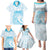 Polynesian Women's Day Family Matching Puletasi and Hawaiian Shirt Plumeria Passion - Turquoise LT7 - Polynesian Pride