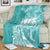 Polynesian Women's Day Blanket Plumeria Passion - Teal LT7 - Polynesian Pride