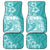 Polynesian Women's Day Car Mats Plumeria Passion - Teal LT7 - Polynesian Pride