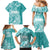 Polynesian Women's Day Family Matching Mermaid Dress and Hawaiian Shirt Plumeria Passion - Teal LT7 - Polynesian Pride