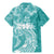 Polynesian Women's Day Family Matching Mermaid Dress and Hawaiian Shirt Plumeria Passion - Teal LT7 - Polynesian Pride