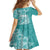 Polynesian Women's Day Family Matching Puletasi and Hawaiian Shirt Plumeria Passion - Teal LT7 - Polynesian Pride