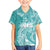 Polynesian Women's Day Family Matching Puletasi and Hawaiian Shirt Plumeria Passion - Teal LT7 Son's Shirt Teal - Polynesian Pride