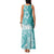 Polynesian Women's Day Family Matching Tank Maxi Dress and Hawaiian Shirt Plumeria Passion - Teal LT7 - Polynesian Pride