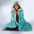 Polynesian Women's Day Hooded Blanket Plumeria Passion - Teal LT7 - Polynesian Pride