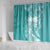 Polynesian Women's Day Shower Curtain Plumeria Passion - Teal LT7 - Polynesian Pride