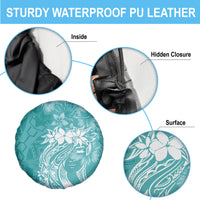 Polynesian Women's Day Spare Tire Cover Plumeria Passion - Teal LT7 - Polynesian Pride