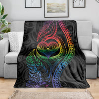 New Zealand Pride Blanket Takatapui Rainbow Fern LT7 - Polynesian Pride