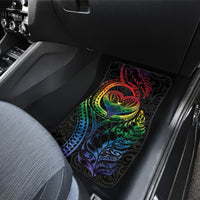 New Zealand Pride Car Mats Takatapui Rainbow Fern LT7 - Polynesian Pride