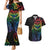 New Zealand Pride Couples Matching Mermaid Dress and Hawaiian Shirt Takatapui Rainbow Fern