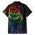 New Zealand Pride Family Matching Off The Shoulder Long Sleeve Dress and Hawaiian Shirt Takatapui Rainbow Fern