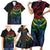 New Zealand Pride Family Matching Short Sleeve Bodycon Dress and Hawaiian Shirt Takatapui Rainbow Fern