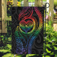 New Zealand Pride Garden Flag Takatapui Rainbow Fern LT7 Garden Flag Colorful - Polynesian Pride