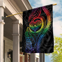 New Zealand Pride Garden Flag Takatapui Rainbow Fern LT7 House Flag Colorful - Polynesian Pride