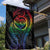 New Zealand Pride Garden Flag Takatapui Rainbow Fern