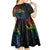 New Zealand Pride Kid Short Sleeve Dress Takatapui Rainbow Fern