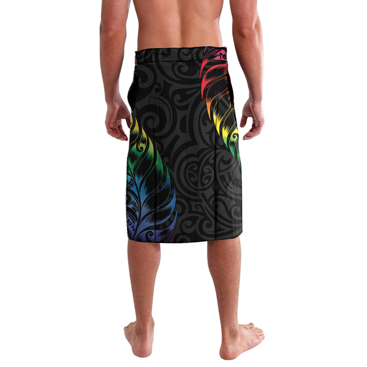 New Zealand Pride Lavalava Takatapui Rainbow Fern LT7 - Polynesian Pride