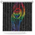 New Zealand Pride Shower Curtain Takatapui Rainbow Fern