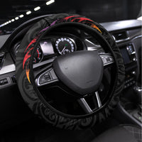 New Zealand Pride Steering Wheel Cover Takatapui Rainbow Fern LT7 Universal Fit Colorful - Polynesian Pride