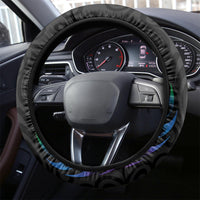 New Zealand Pride Steering Wheel Cover Takatapui Rainbow Fern LT7 - Polynesian Pride