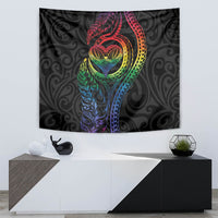 New Zealand Pride Tapestry Takatapui Rainbow Fern LT7 - Polynesian Pride