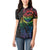 New Zealand Pride Women Polo Shirt Takatapui Rainbow Fern