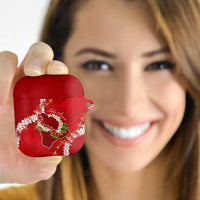 Hawaii Island Flowers Lei AirPods Case Ohia Lehua Scarlet Red LT7 - Polynesian Pride
