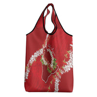 Hawaii Island Flowers Lei Grocery Bag Ohia Lehua Scarlet Red LT7 - Polynesian Pride