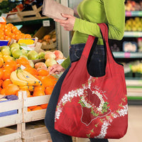 Hawaii Island Flowers Lei Grocery Bag Ohia Lehua Scarlet Red LT7 - Polynesian Pride