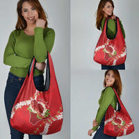 Hawaii Island Flowers Lei Grocery Bag Ohia Lehua Scarlet Red LT7 - Polynesian Pride
