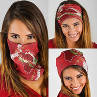 Hawaii Island Flowers Lei Neck Gaiter Ohia Lehua Scarlet Red LT7 - Polynesian Pride