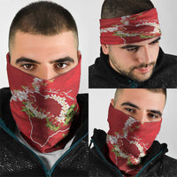 Hawaii Island Flowers Lei Neck Gaiter Ohia Lehua Scarlet Red LT7 - Polynesian Pride