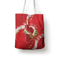 Hawaii Island Flowers Lei Tote Bag Ohia Lehua Scarlet Red LT7 - Polynesian Pride