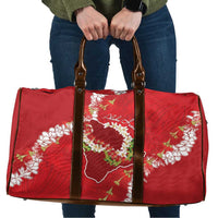Hawaii Island Flowers Lei Travel Bag Ohia Lehua Scarlet Red