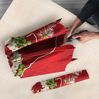 Hawaii Island Flowers Lei Umbrella Ohia Lehua Scarlet Red LT7 - Polynesian Pride