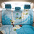 Guam Chamorro Guasali Flowers Back Car Seat Cover Aqua Gradient LT7