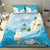 Guam Chamorro Guasali Flowers Bedding Set Aqua Gradient LT7