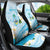 Guam Chamorro Guasali Flowers Car Seat Cover Aqua Gradient LT7