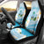 Guam Chamorro Guasali Flowers Car Seat Cover Aqua Gradient LT7