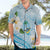 Guam Chamorro Guasali Flowers Hawaiian Shirt Aqua Gradient