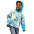 Guam Chamorro Guasali Flowers Kid Hoodie Aqua Gradient