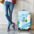 Guam Chamorro Guasali Flowers Luggage Cover Aqua Gradient LT7