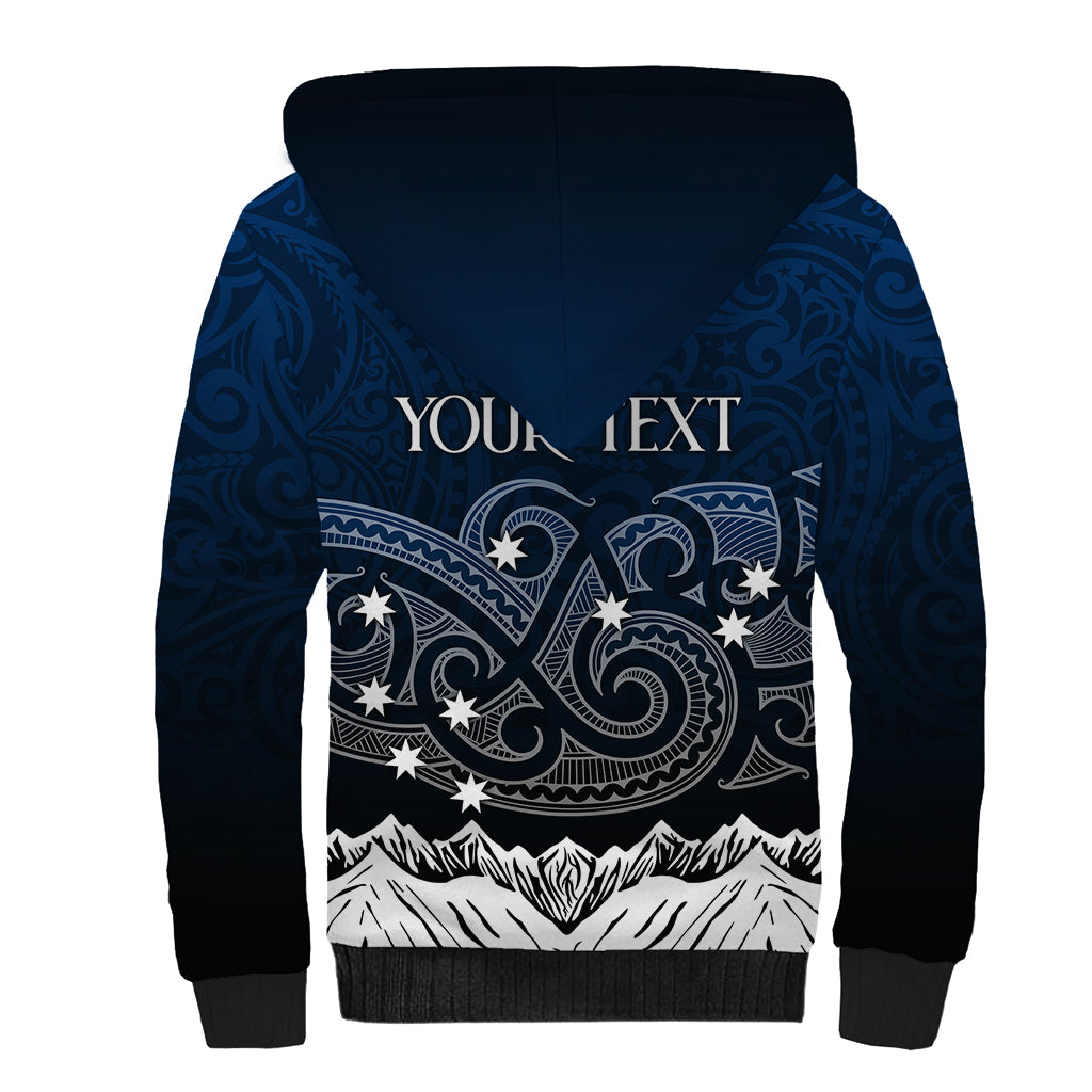 Personalised New Zealand Sherpa Hoodie Matariki Maori Patterns - Gradient LT7 - Polynesian Pride