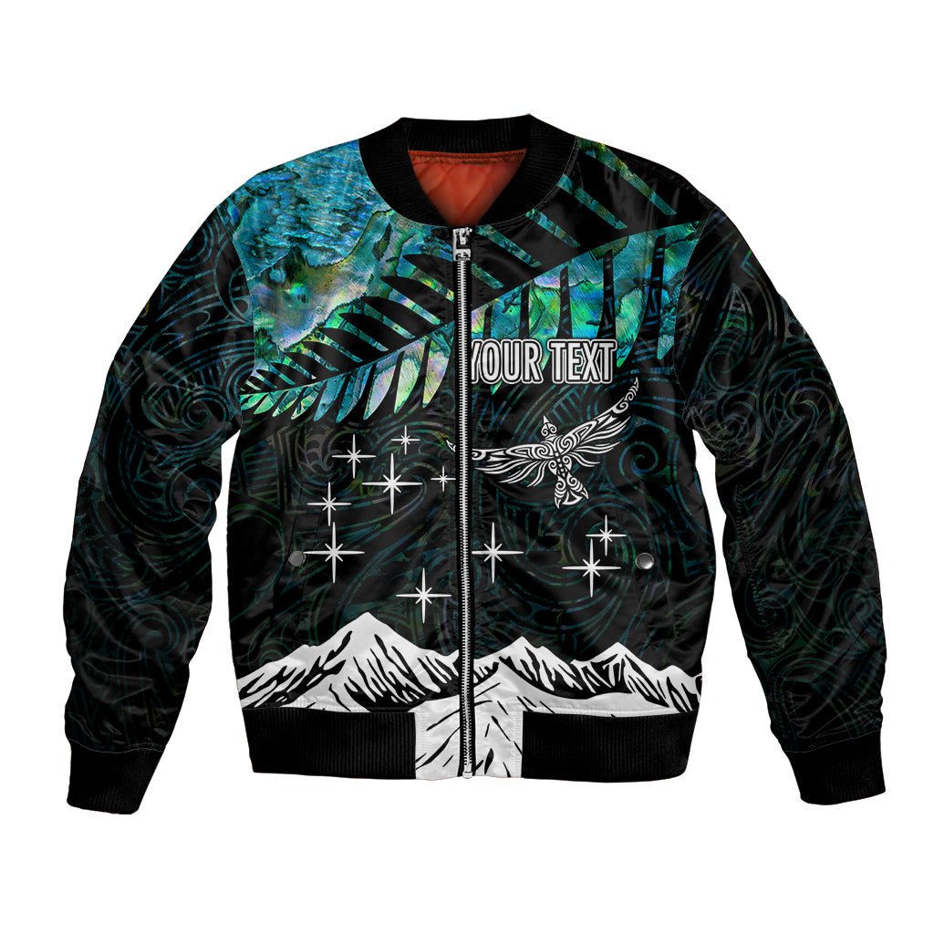 Personalised Maori New Year Bomber Jacket Matariki Mix Paua Shell LT7 Unisex Art - Polynesian Pride