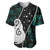 Personalised New Zealand Baseball Jersey Paua Shell Maori Manaia with Silver Ferns LT7 Art - Polynesian Pride