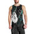 Personalised New Zealand Men Tank Top Paua Shell Maori Manaia with Silver Ferns LT7 - Polynesian Pride