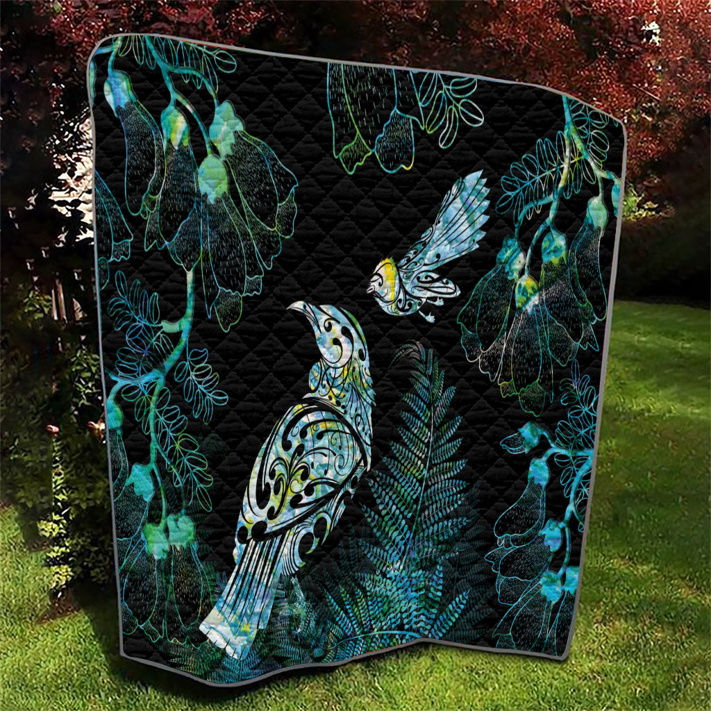 Aotearoa Maori Mahuru Quilt Spring Time - Paua Shell Green LT7 - Polynesian Pride