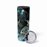 Aotearoa Maori Mahuru Skinny Tumbler Spring Time - Paua Shell Green LT7 - Polynesian Pride