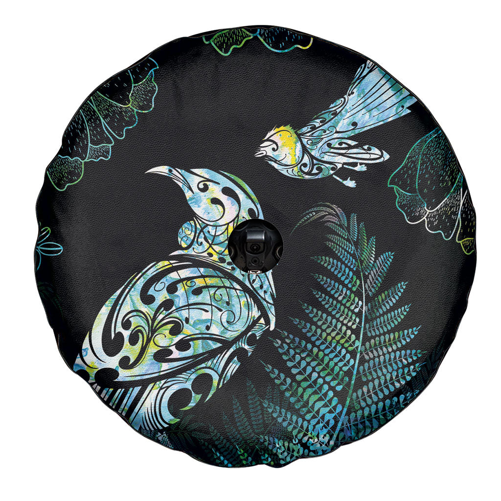 Aotearoa Maori Mahuru Spare Tire Cover Spring Time - Paua Shell Green LT7 - Polynesian Pride