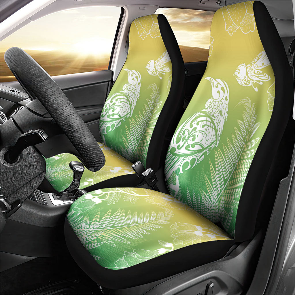 Aotearoa Maori Mahuru Tui With Pikawakawa Car Seat Cover Spring Time LT7 - Polynesian Pride
